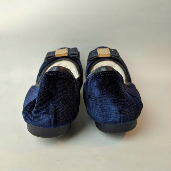 Cole Haan Tali Bow Blue Velvet Ballet Flats 8.5 - Picture 5 of 8